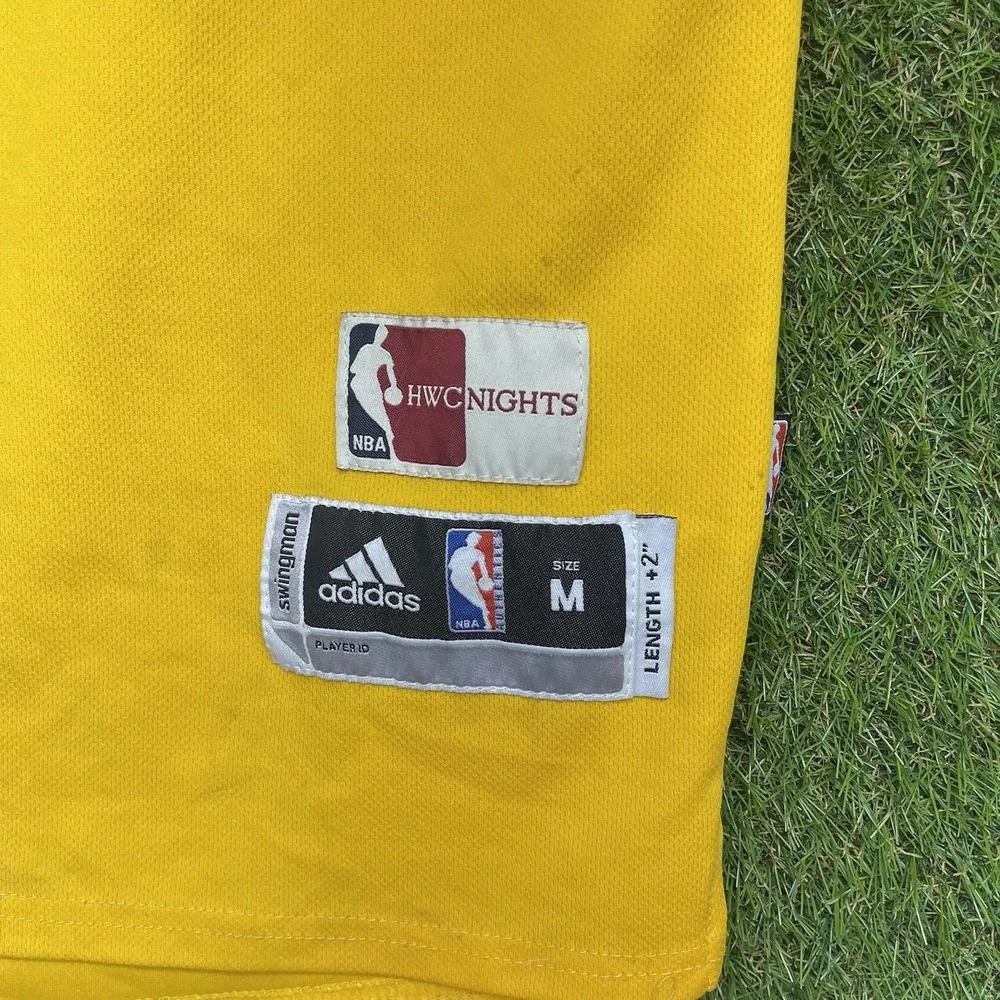 Golden State Warriors Adidas Jersey Mens Medium Kevin Durant #35 Yellow The City